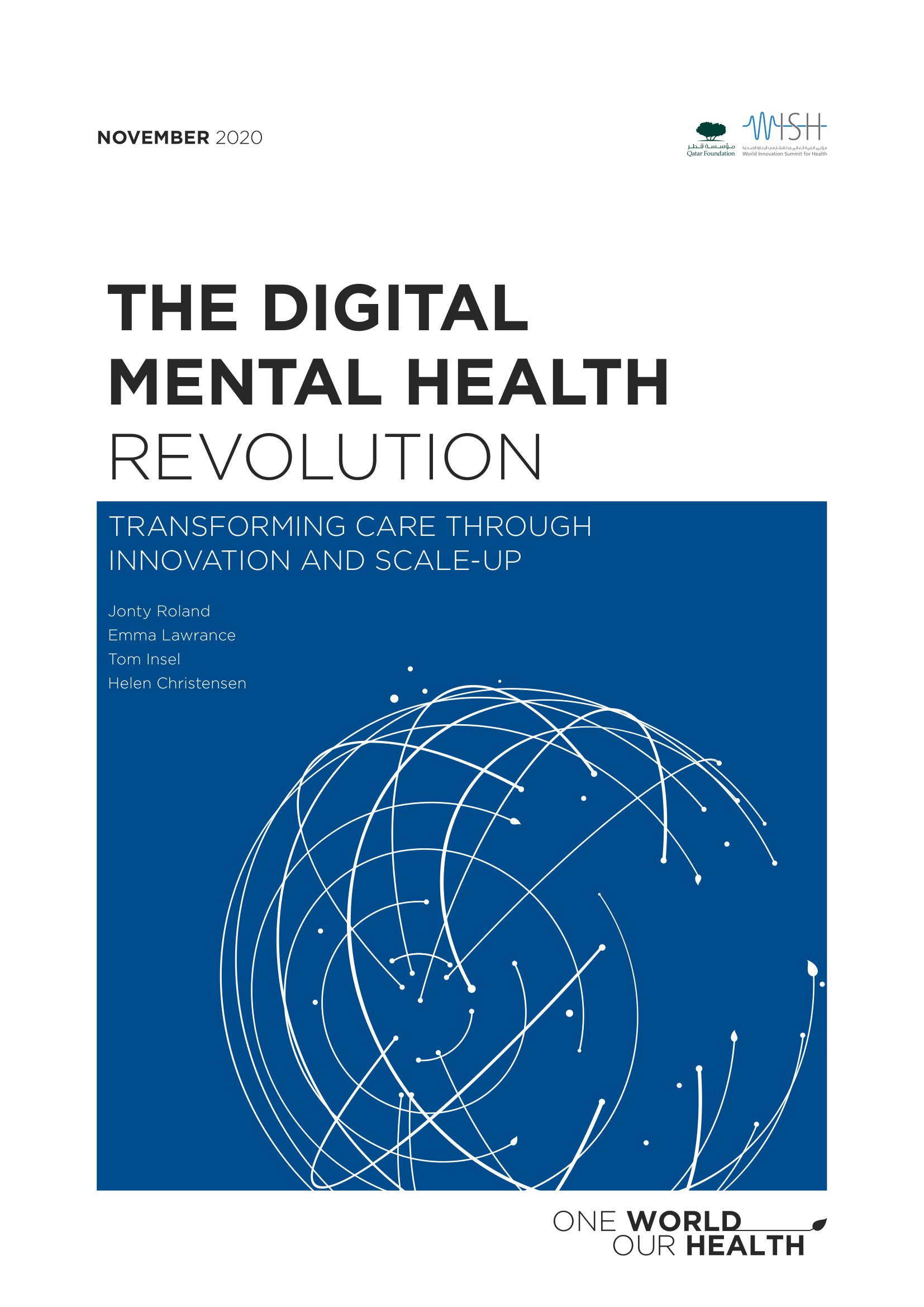 The Digital Mental Health Revolution: Transforming Care Through Innovation and Scale-Up