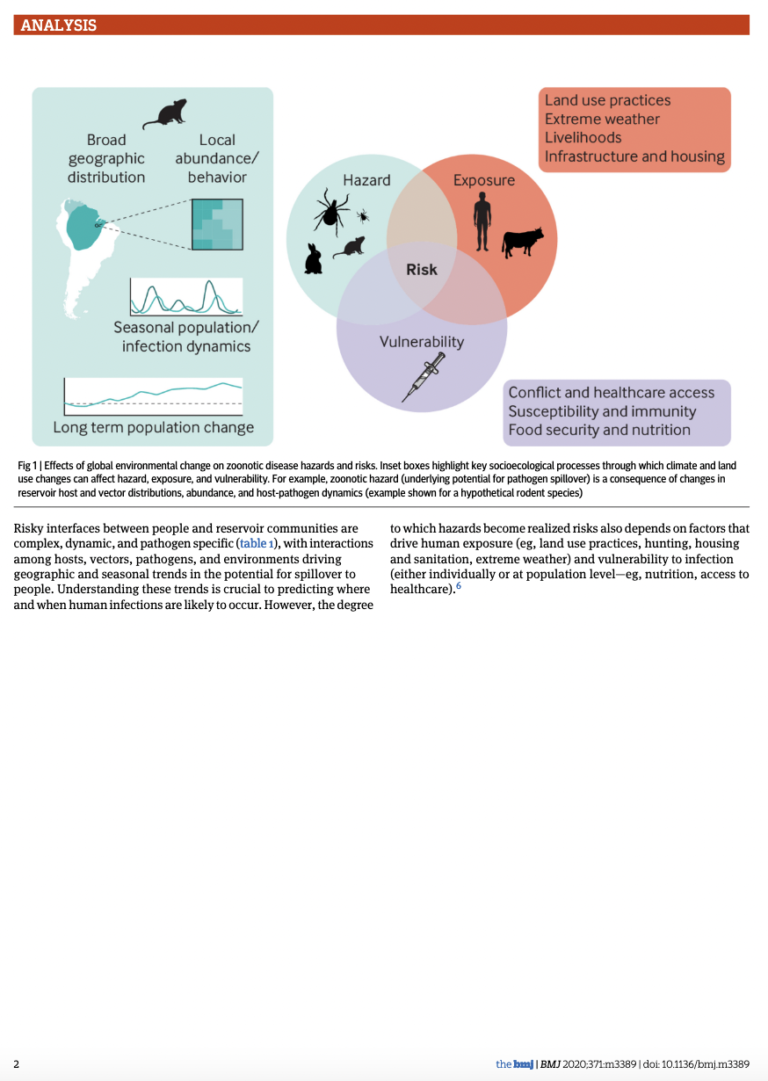 Ecosystem perspectives are needed to manage zoonotic risks in a changing climate